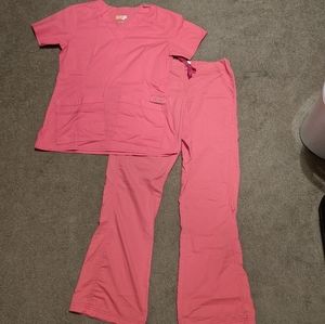 WonderWink Pink Scrub Set